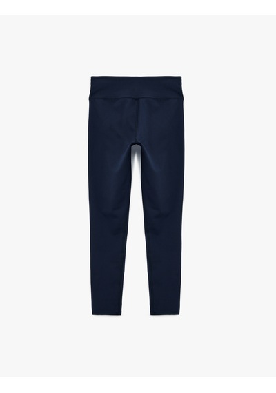 Koton Yüksek Bel Dikiş Detaylı Skinny Spor Tayt Lacivert 6sak40013nk Lacivert