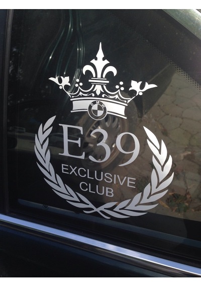 Bmw E39 Exclusive Club Sticker Etiket 2 Adet 18X5Cm