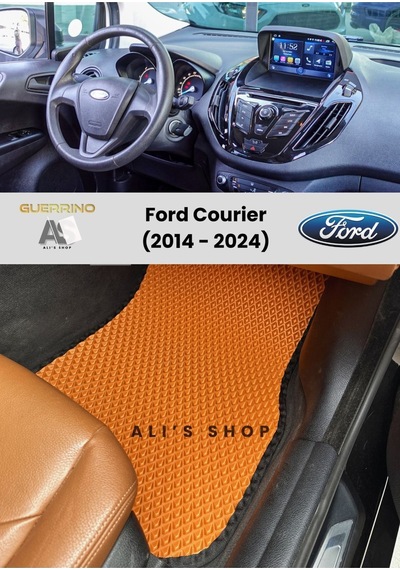 Ford Courier 2014-2024 Arası Araca Özel Yeni Nesil Eva Mat Oto Paspas Havuzlu Eva Araba Paspası Siyah