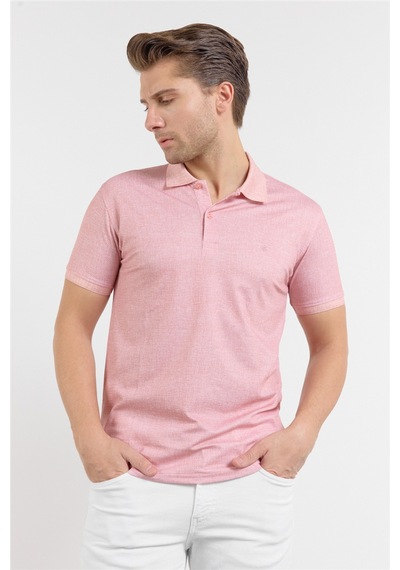Pembe Kısa Kol Baskılı Pike Polo Yaka Cepsiz Esnek Casual Slim Fit Tişört 1011250153 Pudra Pembe Kısa Kol Baskılı Pike Polo Yaka Cepsiz Esnek Casual Slim Fit Tişört 1011250153 Pudra