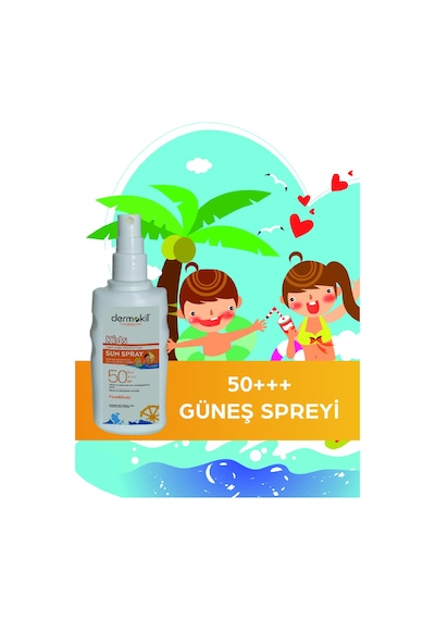 Dermokil Kids SPF 50+++ Yüksek Koruyucu Çocuk Güneş Spreyi 200 ML