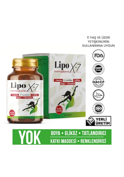 Lipox-7 Food Supplemet 30 Kapsül Aromasız