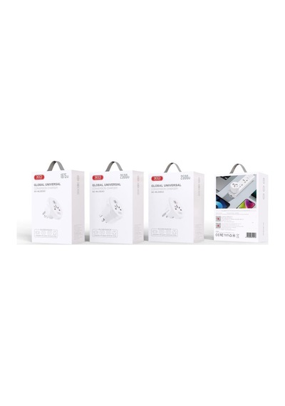 Xo Wl23 Eu 2500w Universal Priz Dönüştürücü Eu Priz / Us-uk-au Fiş Uyumlu