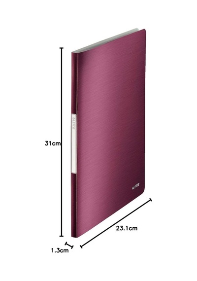 Leitz Style 3959-00-28 Sunum Dosyası 40 Poşetli A4 Garnet Kırmızısı Bordo