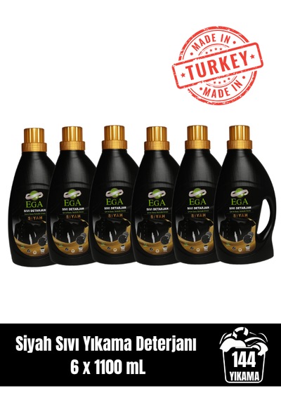 Siyah Sıvı Yıkama Deterjanı 6x 1100 Ml 6 L