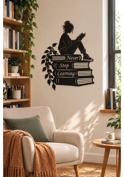 Led Işıklı Tablo Kitap Okuyan Kız Dekoratif Duvar Tablosu Never Stop Learning Kitap Temalı Dekoratif Sarı - 932543327 Sarı Led Işıklı Tablo Kitap Okuyan Kız Dekoratif Duvar Tablosu Never Stop Learning Kitap Temalı Dekoratif Sarı - 932543327 Sarı