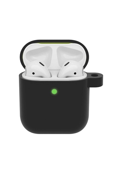 Wozlo Apple Uyumlu AirPods 1. Ve 2. Nesil Koruyucu Silikon Kılıf - Silikon Koruma Kılıfı - Siyah