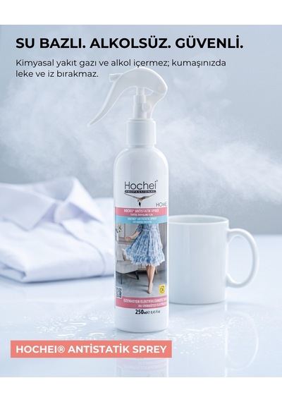 Toptancı Paketi Hochei Antistatik Sprey - Tekstil Ürünleri İçin 250 Ml X 24 Adet 24'lü Set