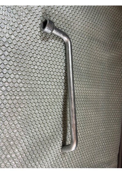 24 Mm Bijon Anahtarı Kalın L Tip Çelik Eğri Kol