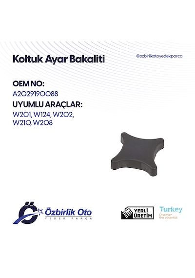 W124 W210 W202 W201 Koltuk Oturak Ayar Bakaliti Mercedes Benz