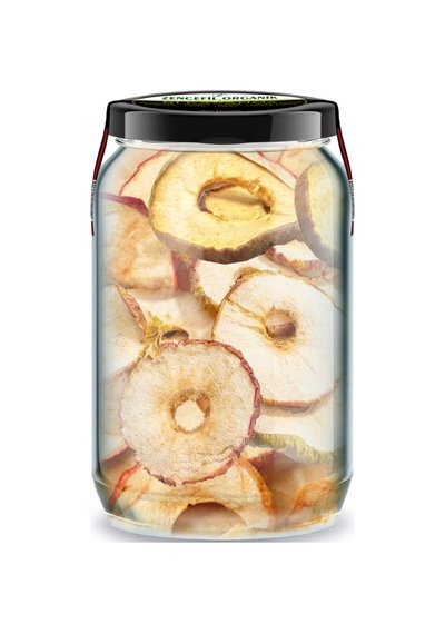 Ekşi Yeşil Elma + Tatlı Kırmızı Elma Kurusu Bi Kavanoz 660 Cc. Cam Kavanozlarda Dried Apple Slice Diğer