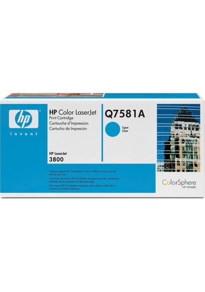 Hp Q7581A Mavi Toner