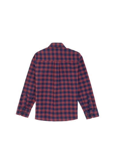 U.S. Polo Assn. Erkek Çocuk Kırmızı Gömlek Desenli 50309718-vr171 Basıc Kırmızı