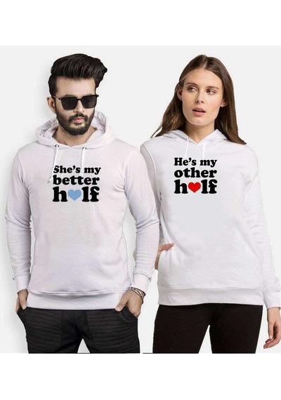 Tshirthane Better Other Half Sevgili Kombinleri Kapüşonlu Kombin