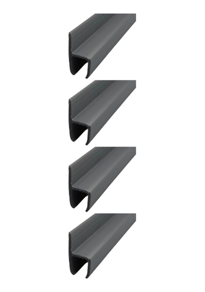 8 Mm Küçük H Y Alüminyum Görünümlü 1. Kalite Plastik Cam Balkon Fitili 200 Cm 4 Adet 2 M