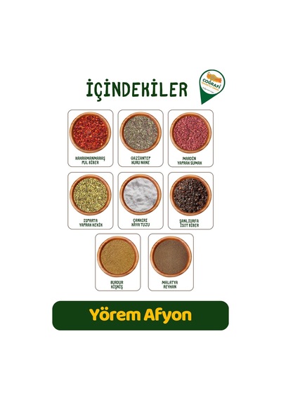 Yörem Afyon Sağlıklı Sofraların Vazgeçilmezi Şef Tariflerin Sırrı Salata Baharatı Karışımı 65gr.