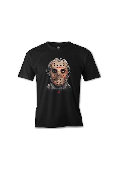 Friday The 13 Jason Voorhees Baskılı Sİyah Erkek Tshirt 001