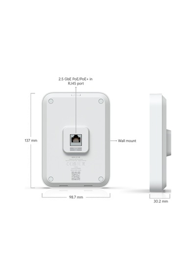 Ubiquiti U7-lr Wifi 7/1x Rj45 2.5gbe/poe