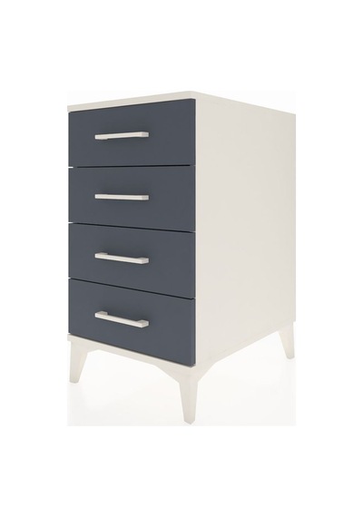 Kronos Komodin 4 Çekmeceli 44x59x80 Aytaşı-antrasit Aytaşı