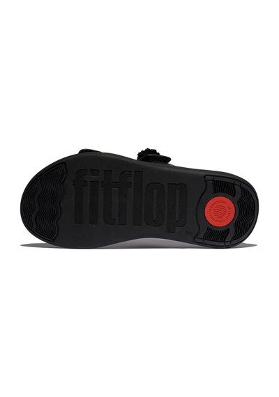 Roncato 090 All Black Sandalet Kadın Diğer Iw5-090 / 675 Fitflop F-mode Go Beadie-button Adjustable Two-bar Siyah