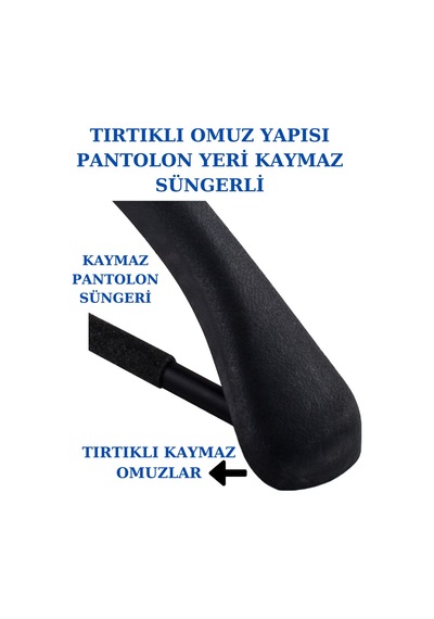 Ceket Elbise Askısı Plastik Yüksek Kalite 10 Adet Diğer