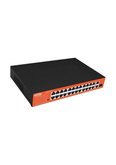 Wı-tek 24port 200w Full Poe Wı-ps526gh 10/100 Yönetilemez Switch