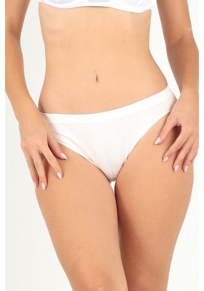 Doremi Seamless Normal Bel Kadın Slip Ekru