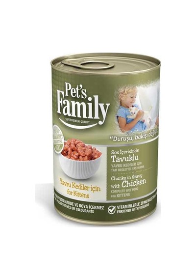 Yavru Kedi Konserve Tavuk 400gr 1 Adet