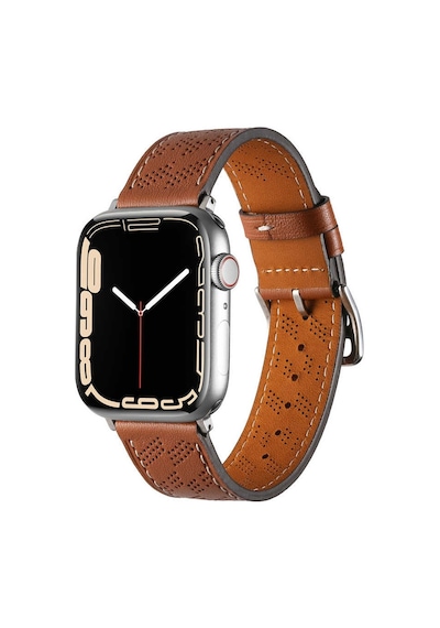 Apple Uyumlu  Watch 38 MM 40 MM 41 MM 1/2/3/4/5/6/se/7/8/ultra Kordon Diagonal Hermes Deri Kordon