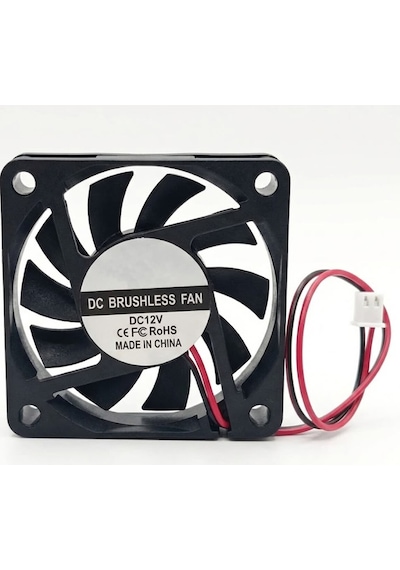 Dc 12v Fan 60x60mm 6010 6x6cm 3500rpm Soğutucu Kuluçka Ekran Kartı Cooler Peltier Printer Pc Cpu