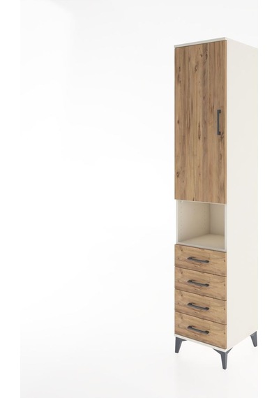 Hyperion Dolap 3 Raflı 4 Çekmeceli Tek Askılı 44x44x221 Aytaşı-çam Aytası Hyperion Dolap 3 Raflı 4 Çekmeceli Tek Askılı 44x44x221 Aytaşı-çam Aytası