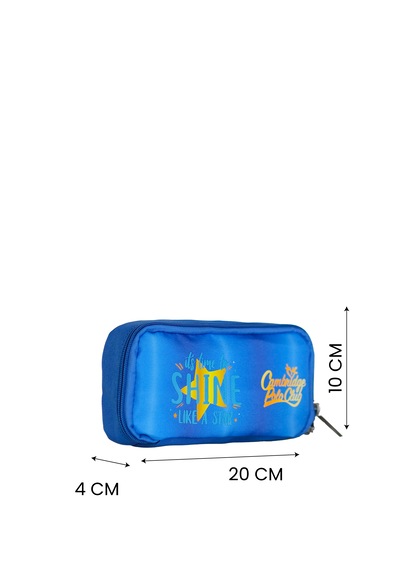 Açık Mavi Star Unisex Çocuk Tek Bölmeli Kalem Çantası