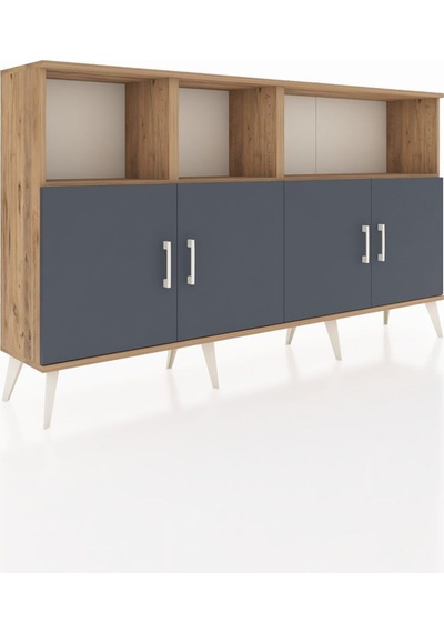 Arges Konsol 6 Raflı 4 Kapaklı 176x30x99 Çam-antrasit/çam Antrasıt/atlas Çam - Atlas Çam Arges Konsol 6 Raflı 4 Kapaklı 176x30x99 Çam-antrasit/çam Antrasıt/atlas Çam - Atlas Çam