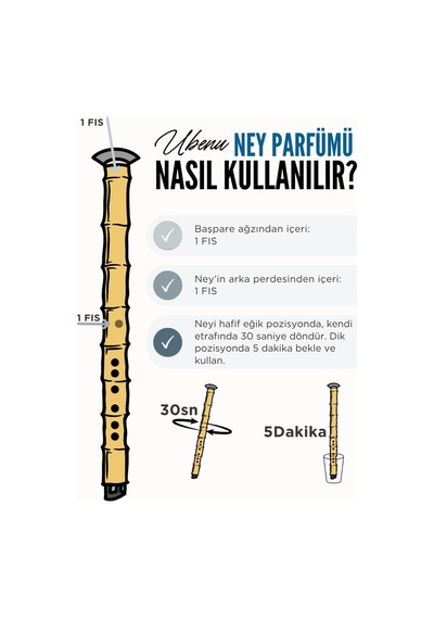 Ubenu Ney Parfümü Hicaz Esved Plus No. 8+