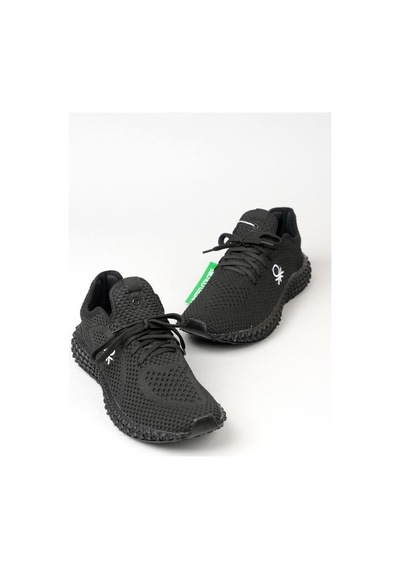 Benetton Bn-30008 Triko Yazlık Erkek Sneakers Spor Ayakkabı Siyah