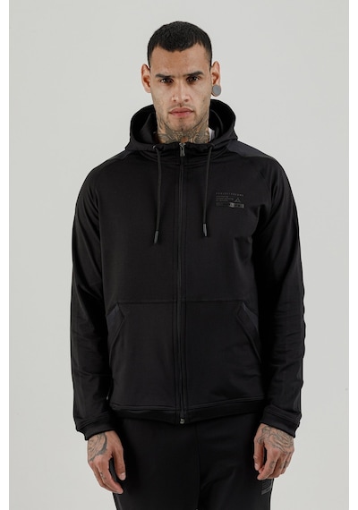 Airlife Stronger High Rsi 5 7 Tam Boy Fermuarlı Erkek Kapüşonlu Sweatshirt Siyah