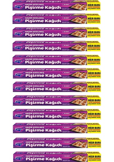 Parex Hazır Kesilmiş Pişirme Kağıdı 12 Adet