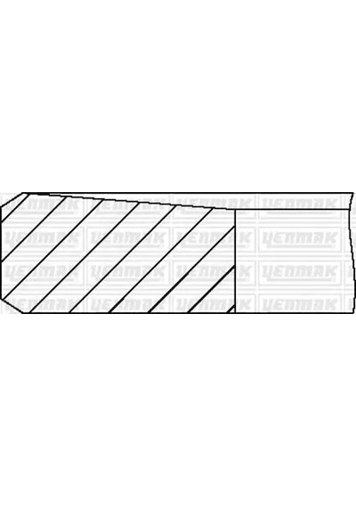 Yenmak 9609654000 Segman Olcu: Std 1110b977 - 4 Adettir