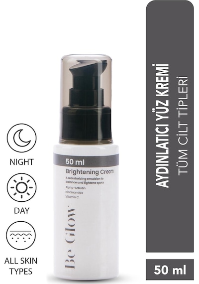 BeGlow Brightening Leke Karşıtı Aydınlatıcı Yüz Kremi 50 ML