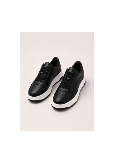 Yalçın Erkek Siyah Sneaker Kalın Taban Ortopedik Günlük Spor Ayakkabı Siyah - 880302228 Siyah