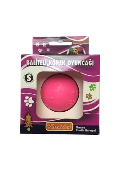 Kardelen Termoplastik Pati Desenli Köpek Oyun Topu S 4.5 CM