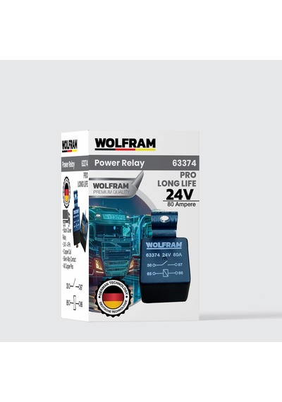 Wolfram 24 Volt 80 Amper Çift Platinli Güç Rölesi - 10 Adet