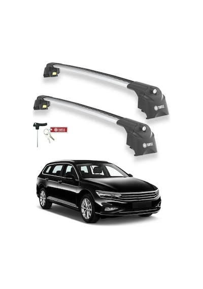 Turtle Volkswagen Passat Variant B8 2015-2023 Ara Atkı Air2 Gri