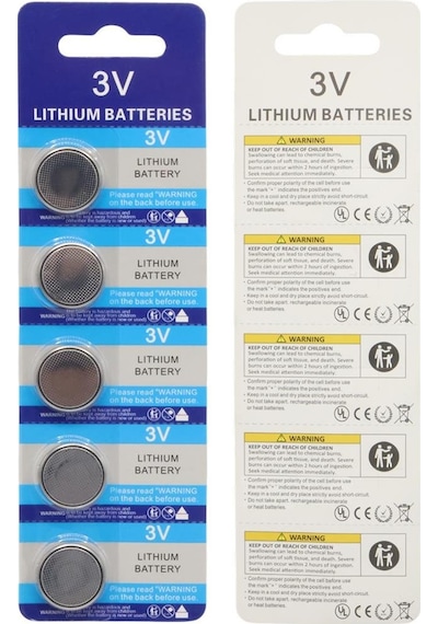 Ayt Powermaster Cr2016 3 Volt Lityum Para Pil 5'li Paket Düğme Pil