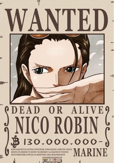 Renkselart- One Pıece Wanted Poster - 001
