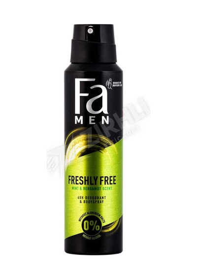5 Adet Fa Deo Freshly Free Mınt & Bergamot 150 Ml