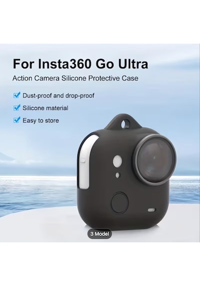 Insta360 Go Ultra Silikon Koruma Siyah