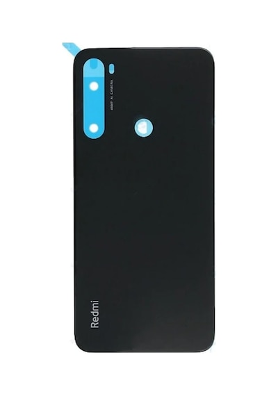 Xiaomi Redmi Note 8 Siyah Arka Pil Kapağı Batarya Kapağı Siyah