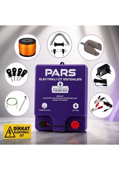 Pars Volt 10000 M2 Elektrikli - Sensörlü Elektrikli Çit Sistemi