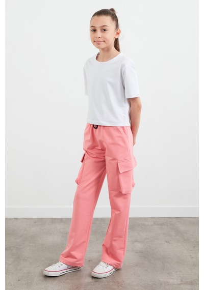 Beli Lastikli Kargo Cep Kız Çocuk Eşofman Altı 25mcck7736127809-pembe Pembe Beli Lastikli Kargo Cep Kız Çocuk Eşofman Altı 25mcck7736127809-pembe Pembe